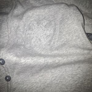 Victoria's Secret Pink Gray Romper ,long Sleeve  Christmas Onesee